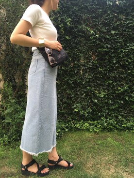 「Edit Sheen（エディットシーン）のアイテム」を使った、Edit Sheen_staff_yayoiさん（レディース・156cm）の春コーディネート