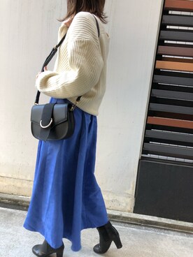 「ポシェット」｜Edit Sheen_staff_yayoiさん（レディース・156cm）の冬コーディネート
