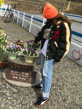 「アイテム（ボディバッグ/ウエストポーチ、シルバー系）」を使った、か し わ ぎさん（レディース・160cm）の春コーディネート