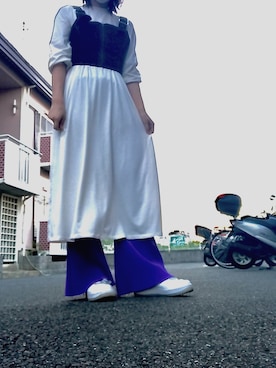 「JEANASIS（ジーナシス）のアイテム（タンクトップ、ブラック系）」を使った、やまださんの春コーディネート
