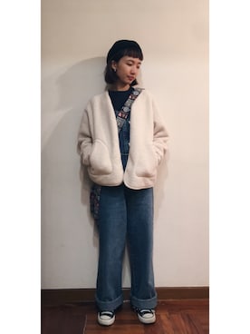 「Polo Ralph Lauren」｜「アイテム（サロペット/オーバーオール）」を使った、Yee Sing Fungさん（レディース・156cm）の冬コーディネート