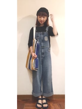 「PULL&BEAR（プルアンドベア）のアイテム（アクセサリー）」を使った、Yee Sing Fungさん（レディース・156cm）の春コーディネート