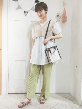 makoto𐇵さん（レディース・163cm）の春コーディネート