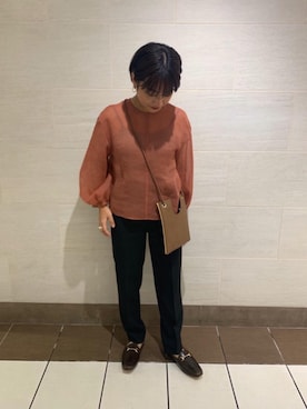 ビューティーアンドユース オーガンジーパフスリーブ9分袖　シアーブラウス 楽天市場】BY オーガンジーパフスリーブ9分袖ブラウス