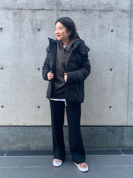 「DESCENTE ALLTERRAIN（デサント　オルテライン）のアイテム（ジャケット/アウター）」を使った、ayumiさん（レディース・153cm）の冬コーディネート