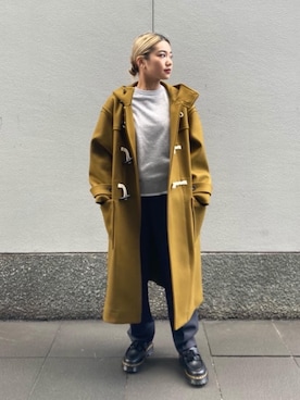 「ベーシック/トラッド」｜「アイテム（ダッフルコート）」を使った、ayumiさん（レディース・153cm）の冬コーディネート