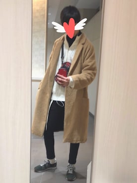「SHIPS（シップス）のアイテム（チェスターコート）」を使った、SOUさん（メンズ・177cm）の春コーディネート