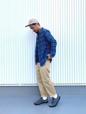 「ptarmigan（ターミガン）のアイテム」を使った、NAKAJI_BFさん（メンズ・174cm）の春コーディネート