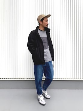 「BAYFLOW(BAYFLOW)」｜「アイテム（ブルゾン）」を使った、NAKAJI_BFさん（メンズ・174cm）の春コーディネート
