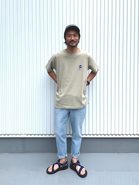 「Chaco（チャコ）のアイテム」を使った、NAKAJI_BFさん（メンズ・174cm）の夏コーディネート