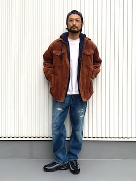 「BAYFLOW(BAYFLOW)」｜「アイテム（ブルゾン）」を使った、NAKAJI_BFさん（メンズ・174cm）の冬コーディネート