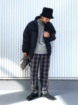 「BAYFLOW(BAYFLOW)」｜「アイテム（ブルゾン）」を使った、NAKAJI_BFさん（メンズ・174cm）の冬コーディネート