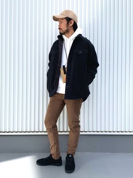 「BAYFLOW(BAYFLOW)」｜「アイテム（ブルゾン）」を使った、NAKAJI_BFさん（メンズ・174cm）の冬コーディネート