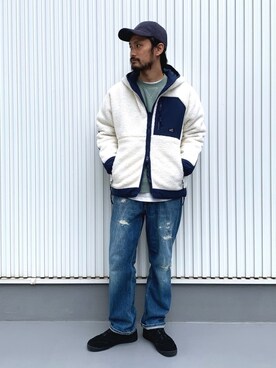 「BAYFLOW(BAYFLOW)」｜「アイテム（ブルゾン）」を使った、NAKAJI_BFさん（メンズ・174cm）の冬コーディネート