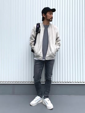 「BAYFLOW(BAYFLOW)」｜「アイテム（ブルゾン）」を使った、NAKAJI_BFさん（メンズ・174cm）の冬コーディネート