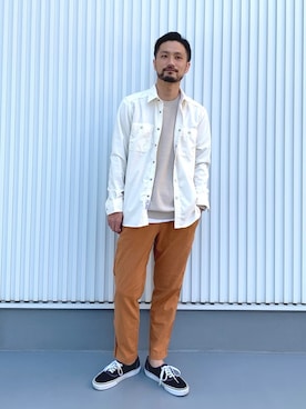 「コーデュロイシャツ」｜NAKAJI_BFさん（メンズ・174cm）の春コーディネート