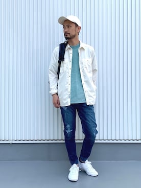 「コーデュロイシャツ」｜NAKAJI_BFさん（メンズ・174cm）の春コーディネート