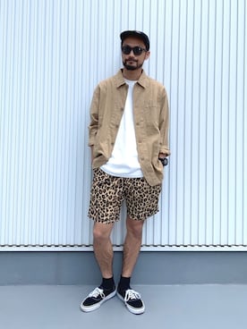 「Gramicci（グラミチ）のアイテム（帽子）」を使った、NAKAJI_BFさん（メンズ・174cm）の春コーディネート