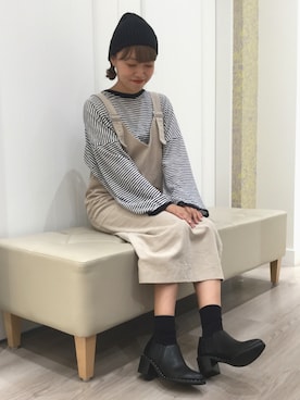 「オリエンタルトラフィック」｜「アイテム（ブーティ）」を使った、WAイオン京都桂川店さん（レディース・160cm）の秋コーディネート