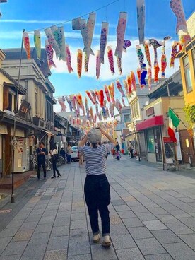 「YAECA」｜「アイテム（ハンチング/ベレー帽）」を使った、804さん（レディース・156cm）の春コーディネート