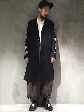 「ESSAY（エッセイ）のアイテム（トップス）」を使った、河内 啓幸 さん（メンズ・174cm）の冬コーディネート