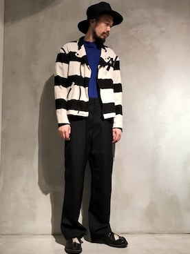 河内 啓幸 さん（メンズ・174cm）の春コーディネート