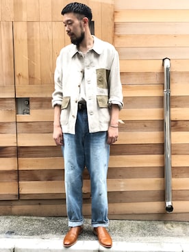 「NICHOLAS DALEY（ニコラスデイリー）のアイテム（ジャケット/アウター）」を使った、河内 啓幸 さん（メンズ・174cm）の夏コーディネート