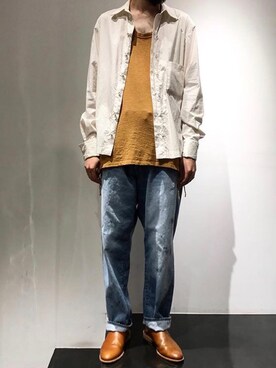 河内 啓幸 さん（メンズ・174cm）の夏コーディネート