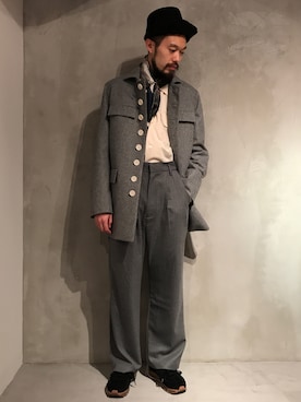 「bukht」｜「アイテム（ジャケット/アウター）」を使った、河内 啓幸 さん（メンズ・174cm）の秋コーディネート