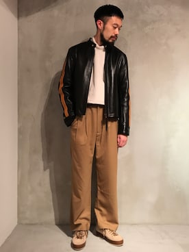 「bukht」｜「アイテム（ジャケット/アウター）」を使った、河内 啓幸 さん（メンズ・174cm）の秋コーディネート