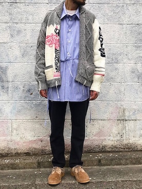 「bukht」｜河内 啓幸 さん（メンズ・174cm）の冬コーディネート