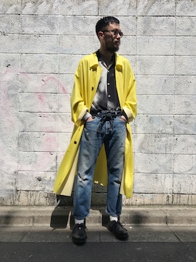「CLASS（クラス）のアイテム（ジャケット/アウター）」を使った、河内 啓幸 さん（メンズ・174cm）の春コーディネート