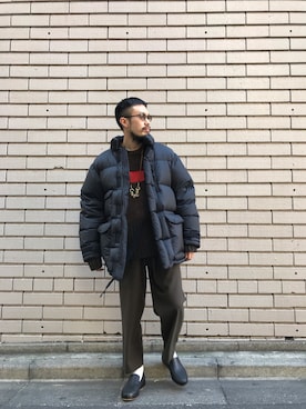 「Toironier（トワロニエ）のアイテム（ジャケット/アウター）」を使った、河内 啓幸 さん（メンズ・174cm）の秋コーディネート