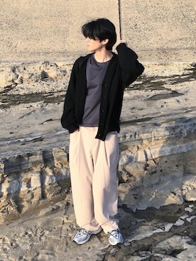 「ANDERSSON BELL（アンダースンベル）のアイテム（シューズ）」を使った、kaitoさん（メンズ・176cm）の春コーディネート
