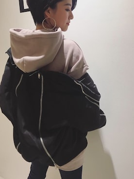 「ENVYM（アンビー）のアイテム（アクセサリー）」を使った、ENVYM_KIYOKAさん（レディース・153cm）の冬コーディネート