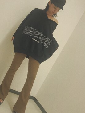「ENVYM（アンビー）のアイテム（帽子）」を使った、ENVYM_KIYOKAさん（レディース・153cm）の夏コーディネート