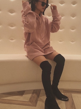 「ENVYM（アンビー）のアイテム（ワンピース/ドレス）」を使った、ENVYM_KIYOKAさん（レディース・153cm）の秋コーディネート