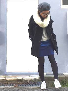 「DURAS（デュラス）のアイテム（その他アウター）」を使った、はいこさん（レディース・162cm）の冬コーディネート
