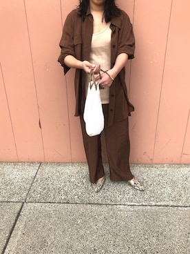 「Littlesuzie」｜「アイテム（アクセサリー）」を使った、AKNさん（レディース・156cm）の春コーディネート