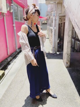 「Furryrate（ファーリーレート）のアイテム（パンツ）」を使った、wasabi227さん（レディース・163cm）の春コーディネート