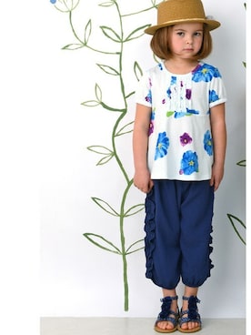 「HAKKA KIDS（ハッカキッズ）のアイテム」を使った、hakka kidsさん（キッズ・110cm）の春コーディネート