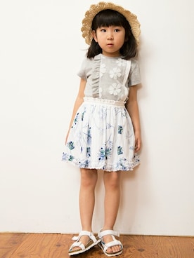 「HAKKA KIDS（ハッカキッズ）のアイテム」を使った、hakka kidsさん（キッズ・107cm）の春コーディネート