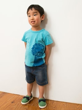 「HAKKA KIDS（ハッカキッズ）のアイテム」を使った、hakka kidsさん（キッズ・88cm）の春コーディネート