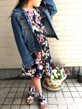 「H&M DIVIDED（エイチアンドエム　ディヴァイデッド）のアイテム（ジャケット/アウター）」を使った、らむPさん（キッズ・120cm）の春コーディネート