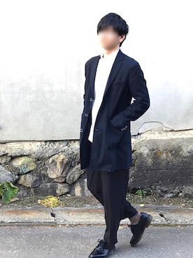 「SIMPLICITE　PLUS（シンプリシテプリュス）のアイテム」を使った、sakoさん（メンズ・177cm）の秋コーディネート