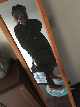 「IKUMI（イクミ）のアイテム（その他アウター）」を使った、Ayumi さん（レディース・166cm）の冬コーディネート