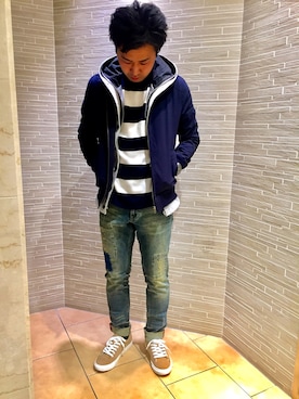 「MK MICHEL KLEIN HOMME （エムケーミッシェルクランオム）のアイテム（パンツ）」を使った、MKオム池袋東武店さん（メンズ・167cm）の春コーディネート