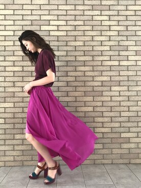 「reefur」｜ASAMI KATOさん（レディース・164cm）の夏コーディネート