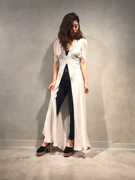 「Robert Clergerie」｜ASAMI KATOさん（レディース・164cm）の秋コーディネート