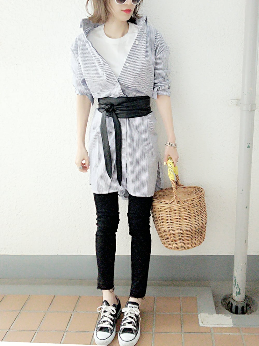 コマさん｜CANAL JEANのシャツワンピースを使ったコーディネート - WEAR 